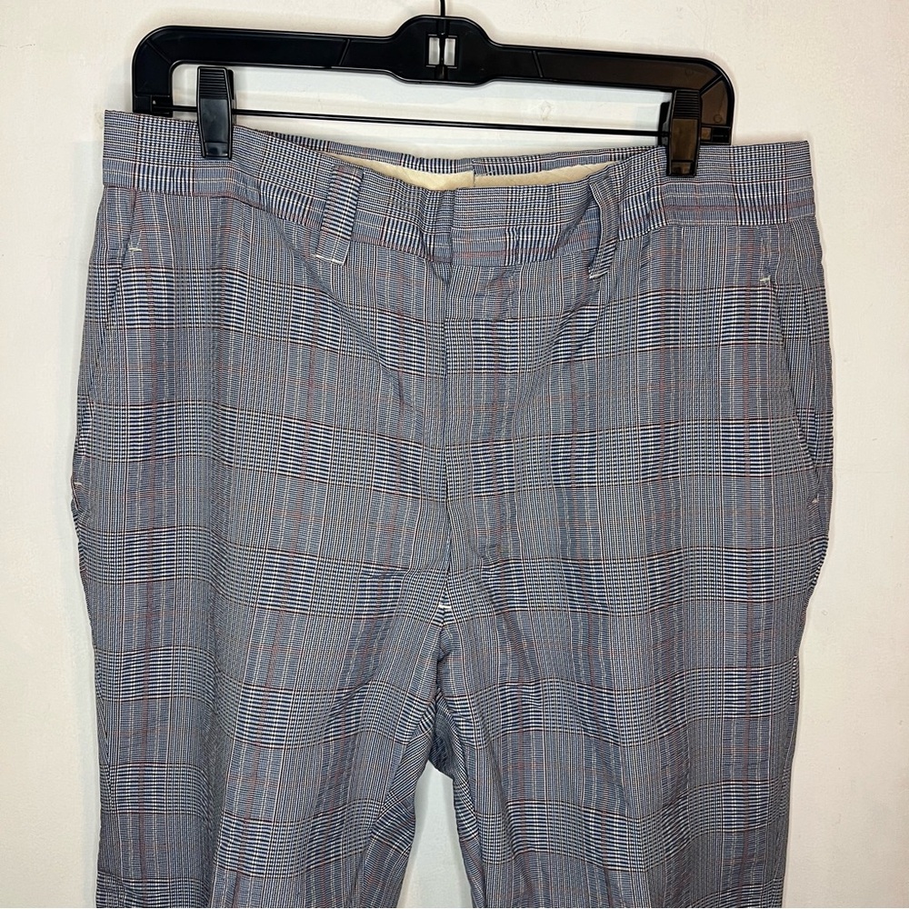 Vintage Blue White and Red Plaid Pants